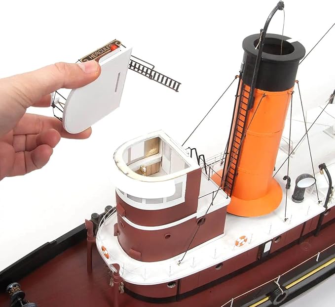 Occre Hercules 1:50 Wood Tugboat Ready for RC Modelship kit for Adults to Build
