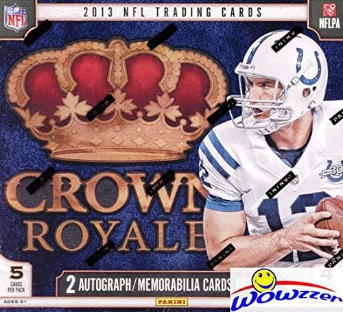 2013 Panini Crown Royale NFL Football Factory Sealed Retail Box with TWO(2) AUTOGRAPH or MEMORABILIA Cards! Look for Rookies &amp Autographs of the NFL Draft Picks! WOWZZER!