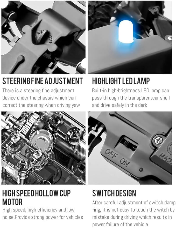 RC Remote Control Car 20 km/h High Speed RC Offroad Race Car 2.4Ghz 1:32 RC Mini Electric Drift Off-Road Vehicle Model