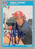 Sports Memorabilia Autograph Warehouse 245345 Greg Gagne Autographed Baseball Card - Minnesota Twins 1985 Fleer - No. U-43