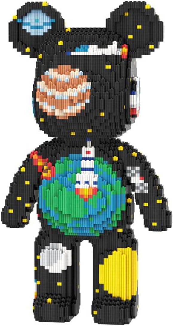 PIANTION Animal Space Travel Bear Micro Building Blocks Set(6000PCS XQ012) 16.9in High SeriesGifts Suitable for Adults