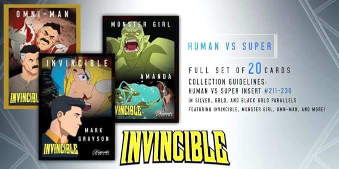 2025 Invincible Season 1 Keepsake Premiere Hobby Box: 16 Packs Per Box Two Guaranteed Relics Chase Rare Autos and Patches