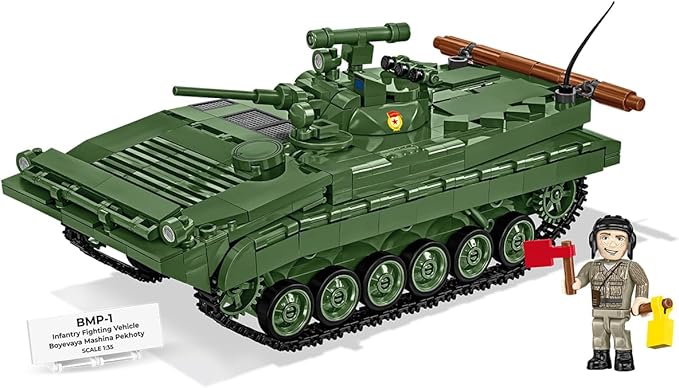 COBI Armed Forces BMP-1 (Boyevaya Mashina Pekhoty 2-in-1 DDR/RUS) Building Set 758 Pieces
