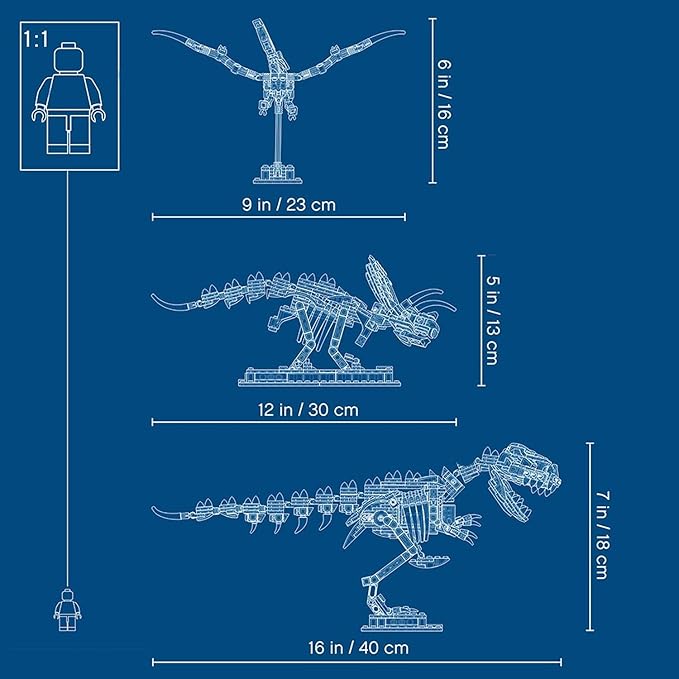 Lego Ideas Dinosaur Fossils Collector's Model 21320 Natural History Museum DisplayBuilding Toy