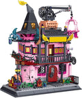 Architecture Magic Laboratory Building Block Set 1022 Pieces Halloween Haunted House Construction Toy Educational Gift for Kids and Adults