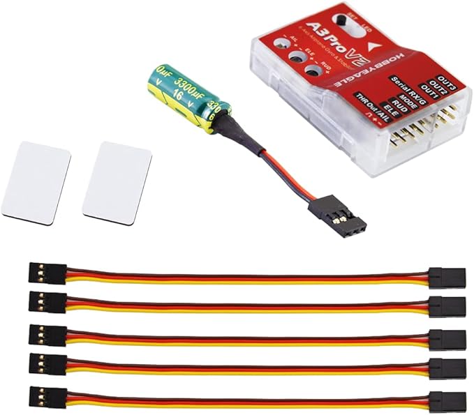 SoloGood HOBBYEAGLE A3 Pro V2 6-Axis RC Plane Flight stabilizer Controller Gyroscope Balancing Apparatus Airplane Gyro Stabilizer for Fixed Wing RC Plane