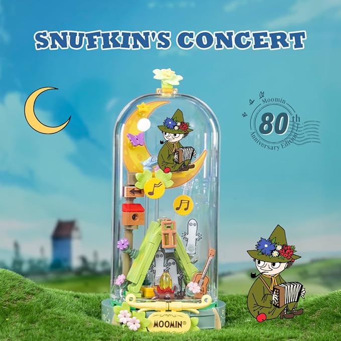 PANTASY Wonderland Snufkin's Concert Building Block Set Musical Scene with Detailed Figures Creative Construction Toy for Adults Ideal Gift for Hobbyists and Collectors