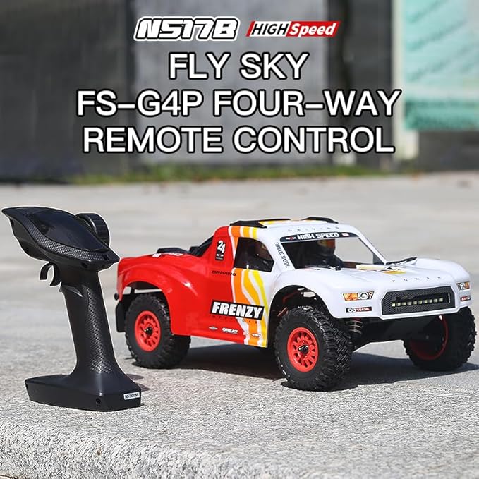 1:12 4WD Brushless RC Truck for Adults 4x4 Offroad Waterproof Monster Trucks Electric Powered High Speed Remote Control Cars Fast Extreme All Terrain RC Truggy with Double 3S Battery