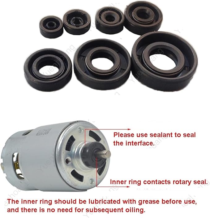 5PCS Motor Drive Shaft Seal ID 2-12mm for RC Boat Accessories(Inner Dia 5mm)