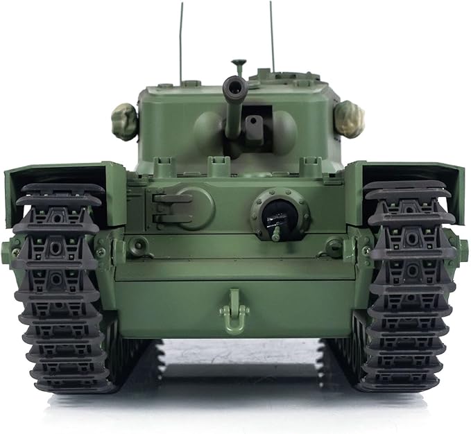 TOUCAN RC HOBBY 1/16 Tongde RC Tank Churchill Mk.VII Electric Infrared Battle Toys Barrel RecoilUS in Stock