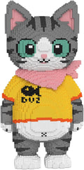 Cute Tuxedo Cat Animal Micro Building Blocks Set (16879Pieces) Big Cat Building Blocks Kit.Cat Lover Gifts for Adults and KidsBoys &amp Girls Age 8+
