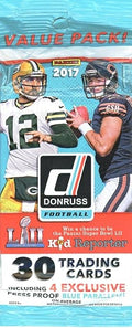 2017 Donruss Football EXCLUSIVE HUGE Factory Sealed Jumbo Fat Pack with 30 Cards! Look for Rookie &amp Autos of Patrick Mahomes Cooper Kupp Deshaun Watson Christian McCaffrey &amp Many More!