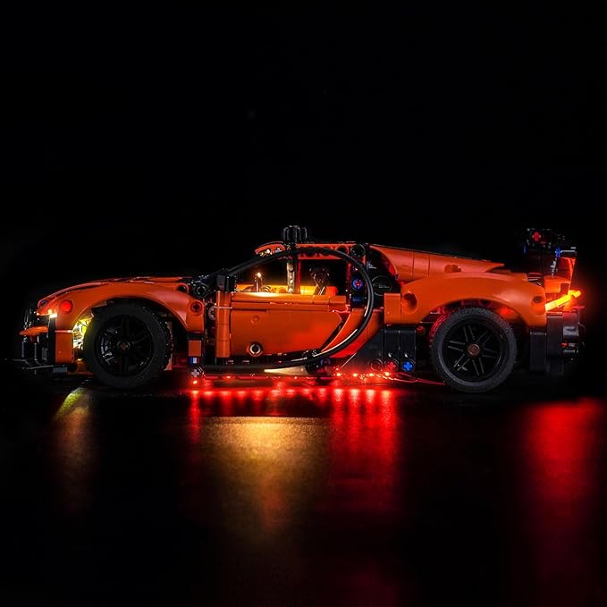 Upgraded Led Light Kit Compatible with Lego Bugatti Chiron Pur Sport Hypercar Building Set Lights Decoration Compatible with Lego 42222 Best Gifts for Adults (Model Not Included)