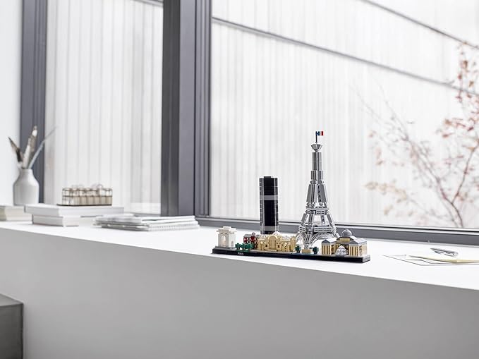 LEGO Architecture Paris Model Building Set - Detailed Display Building Block Set for Kids Boys and Girls Ages 12+ - Unique Gift for Travel &amp Architecture Enthusiasts - 21044