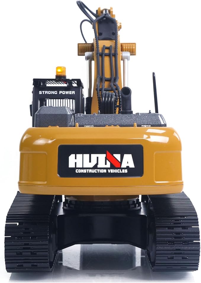 TOUCAN RC HOBBY US in Stock 1/14 Metal Excavator Model HUINA New Upgrade 580 Engineering Vehicle Electric Ball Grabber 360 Rotating Shear Claw Sound Lights for Ages 14+ Gift