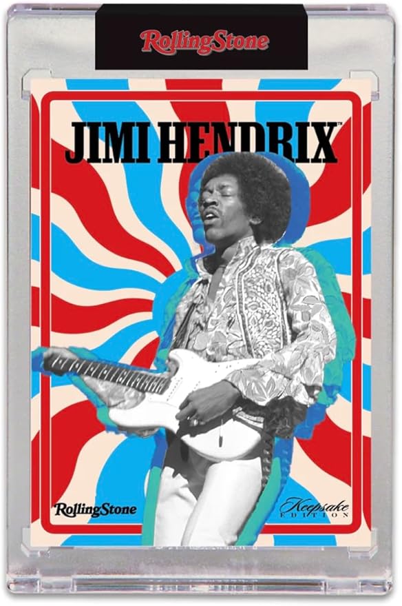 2025 Rolling Stone Jimi Hendrix Keepsake Premiere Edition Box: 1 Blind-Wrapped Card Per Box Authentic Gems &amp Metals 200 Unique Cards