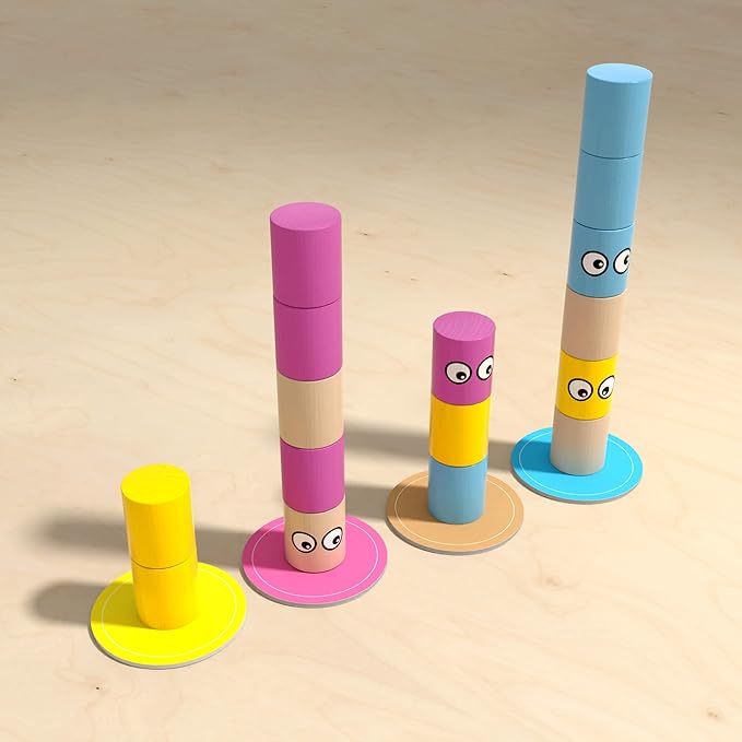 HABA Amanda's Alpacas Stacking Puzzle Game: 60 Logic Challenges and Brain Teaser Puzzles for Kids Ages 5+ Smart Games to Develop Fine Motor Skills &amp Problem Solving