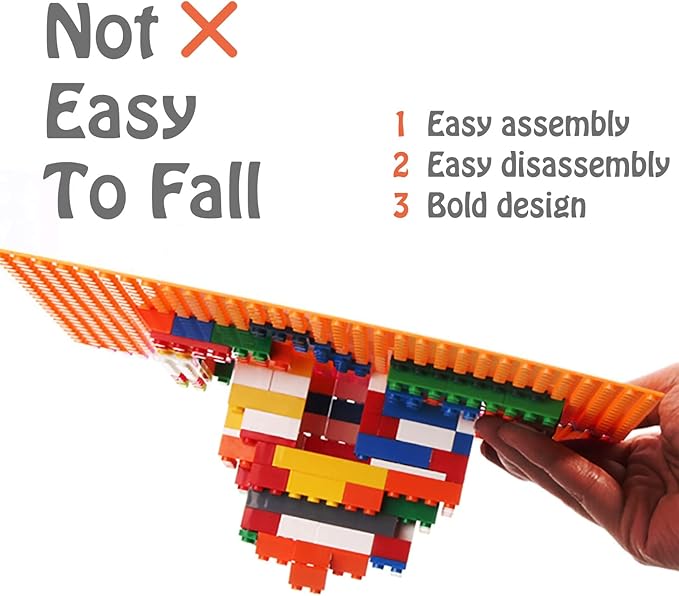 500 Piece Classic Small Building Bricks 2x4 Bulk Bricks STEM Creative Building Toys Red Yellow Blue Green(Small Bricks 1.25x0.62x0.47 in)