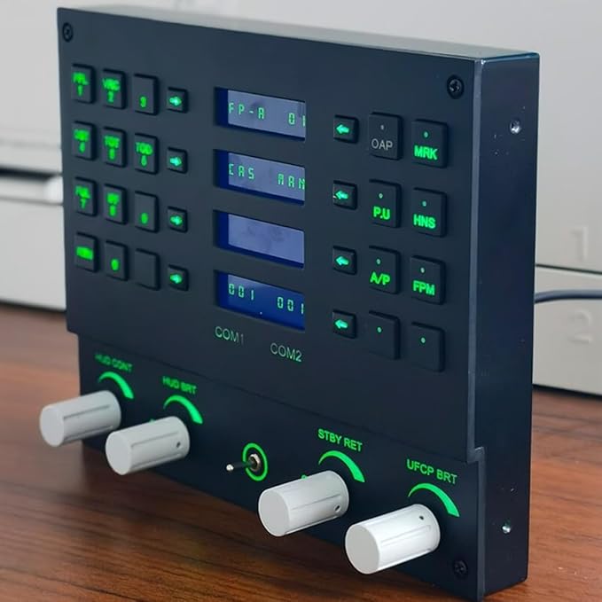 Flight Simulator Controller UFCP Up Front Control Panel for PC Flight Simulators Compatible with JF-17 F/A-18 F16 in DC-S