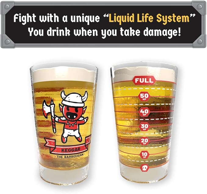 Rollacrit Heroes of Barcadia Board Game – Battle Monsters and Gain Loot with the Liquid Life System