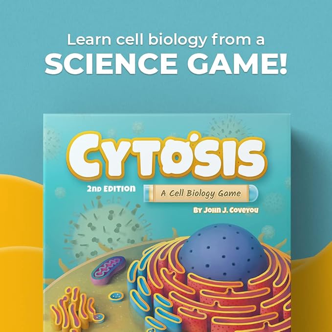 Cytosis: A Cell Biology Board Game | A Science Accurate Strategy Board Game About Building Proteins Carbohydrates Enzymes Organelles &amp Membranes | Fun Science Games for Adults &amp Family Gam