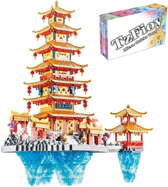 Penglai Asgard Micro Brick Building Set (5146 Pieces) – Famous Chinese Fable Architecture Model Educational Toy Gift for Kids and Adults