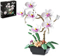 Orchid Flower Building Block Set Orchid Botanical Collection for Home &amp Office Decor Artificial Flowers Plant Gifts for Adults Valentine's Day Mothers Day Birthday 581pcs