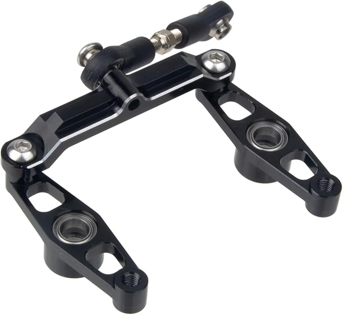 1/10 RC Car Aluminum Ball Bearing Crank Steering Arms Set for Tamiya TT-02 / TT-02D / TT-02E Racing Car Upgrade Parts