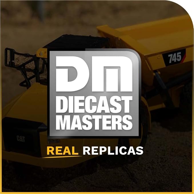 Diecast Masters 1:24 Scale Radio Control Caterpillar 745 Articulated Truck - 25004 - Fully functioning with Sound &amp Light Functions - Dump Bed and Wheel Movements - Radio Control Series
