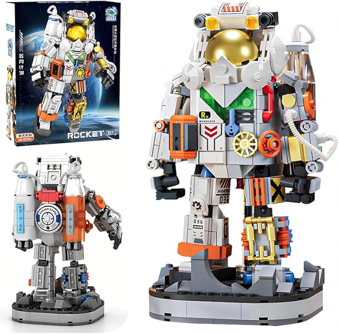 Space Astronaut Building Block Toy - Ideal Gift for 6-14 Year Old Children - 525pcs for Space Astronaut Building Block Sets