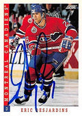 Autograph Warehouse 224107 Eric Desjardins Autographed Hockey Card - Montreal Canadiens 2003 Score - No. 128