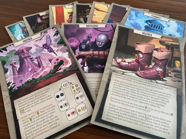 Stonemaier Games: Tapestry: Fantasies &amp Futures Expansion by Chris Scaffidi &amp Mike Young | Add to Tapestry | New Civilizations Cards &amp Cities | Inspired by Fantasy &amp Sci-Fi | 1-5 Pla