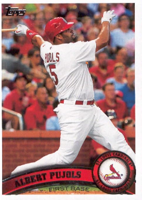 2011 Topps #100a Albert Pujols St. Louis Cardinals MLB Baseball Card NM-MT