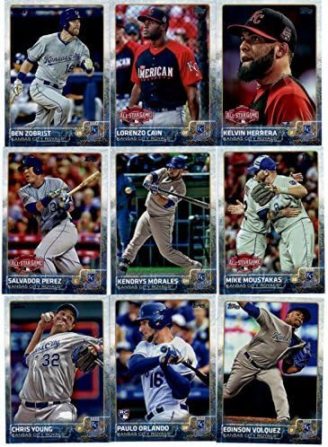 2015 Topps Update Series Kansas City Royals Baseball Cards Team Set of 15 Cards: Kelvin Herrera Lorenzo Cain Ben Zobrist Mike Moustakas Kendrys Morales Salvador Perez Edinson Volquez Royals¨ Cr