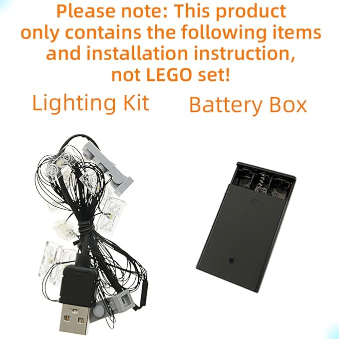 Upgraded Version Light Kit for New York City - Compatible with Lego Architecture 21028 Building Blocks Model (Model Set Not Included)