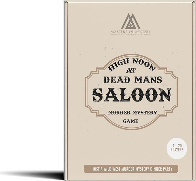 Masters of Mystery Wild West Murder Mystery Dinner Party Game – Western Cowboy Whodunnit Party Game for Adults – 4–20 Players