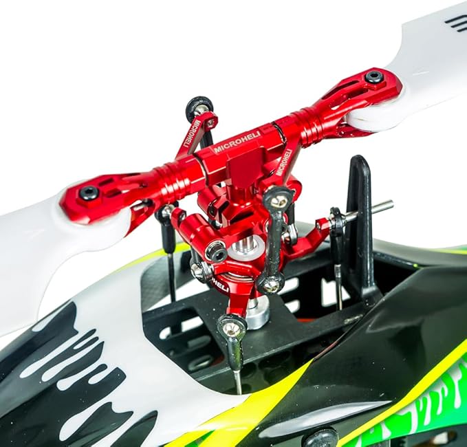 MICROHELI Precision CNC Aluminum Flybarless Head System (RED) - Blade Revolution 235 CP