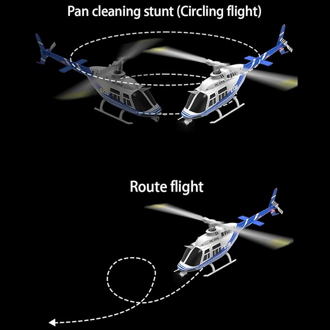 C138 206 Remote Controlled Helicopter Aircraft Plane RC Heli Aileronless 6CH 6-Axis Gyroscope Altitude Hovering Add Optical Flow Localization 2Battery for Adults Beginners (Red)