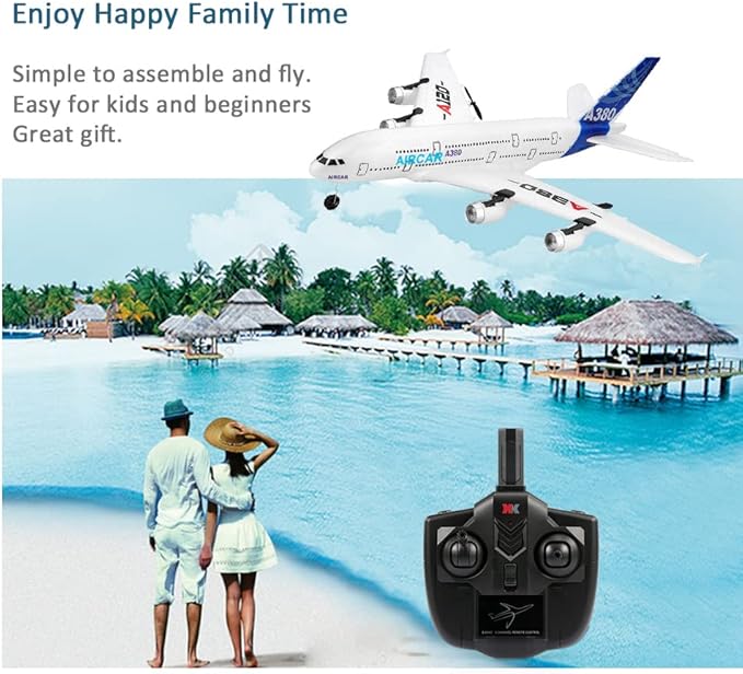 GoolRC RC Airplane WLtoys XK A120 A380 Aircar Model Plane 3CH 2.4G Remote Control Airplane EPP Fixed-Wing RC Aircraft RTF Toy for Adults