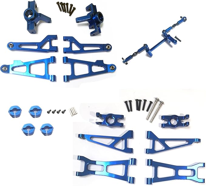 RC Car Parts Compatible with Hyper GO 1/16 Metal Upgrade Aluminum AccessoriesReplacement Parts kit for H16BM H16GT H16DR H16 MJX 16208 16209 16210
