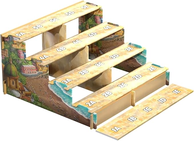 SlugFest Games: Positano: The Crowded Cliffside - Expansion Board Game Variant Modes 3D Building Bidding Italian Seaside Ages 13+ 1-6 Players