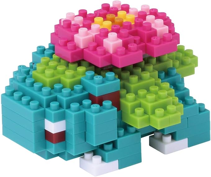 nanoblock - 2 Sets Bundle - Venusaur and Blastoise - Adjustable Pokemon Characters
