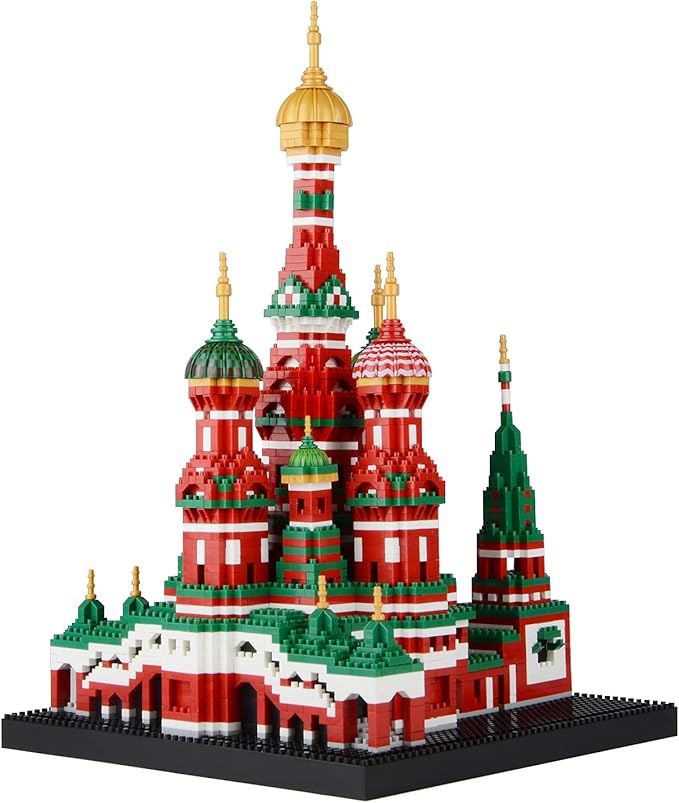 Building Block Set Saint Basil's Cathedral Architecture Model Micro Mini Blocks Educational Mini Blocks 4300 PCS