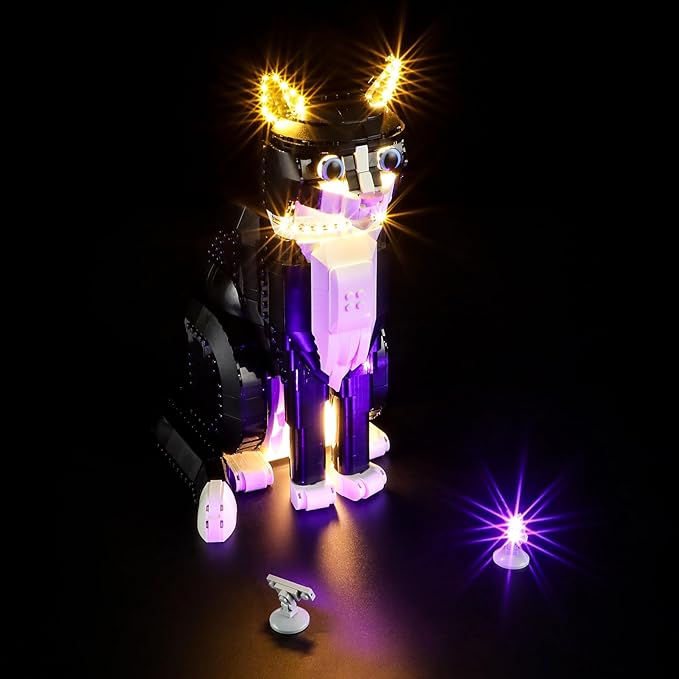 LIGHTAILING Light for Lego-21349 Tuxedo Cat - Led Lighting Kit Compatible with Lego Building Blocks Model - NOT Included The Model Set