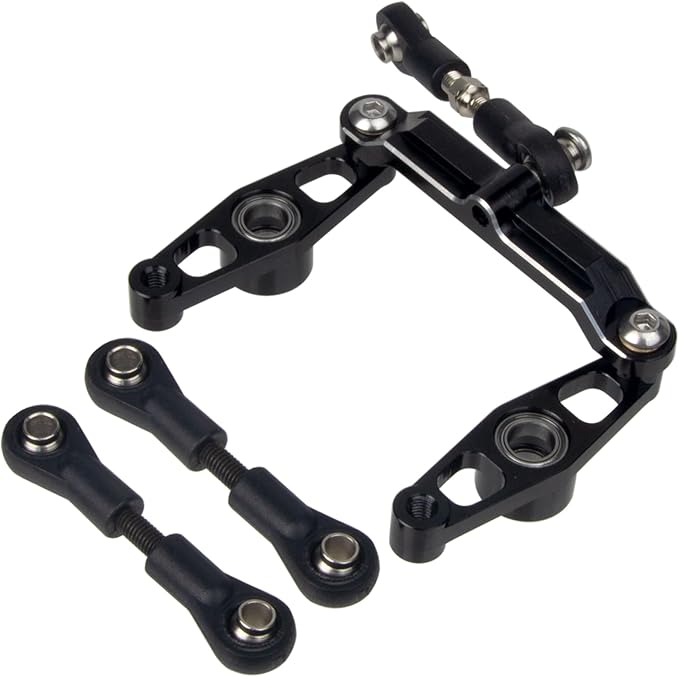 1/10 RC Car Aluminum Ball Bearing Crank Steering Arms Set for Tamiya TT-02 / TT-02D / TT-02E Racing Car Upgrade Parts