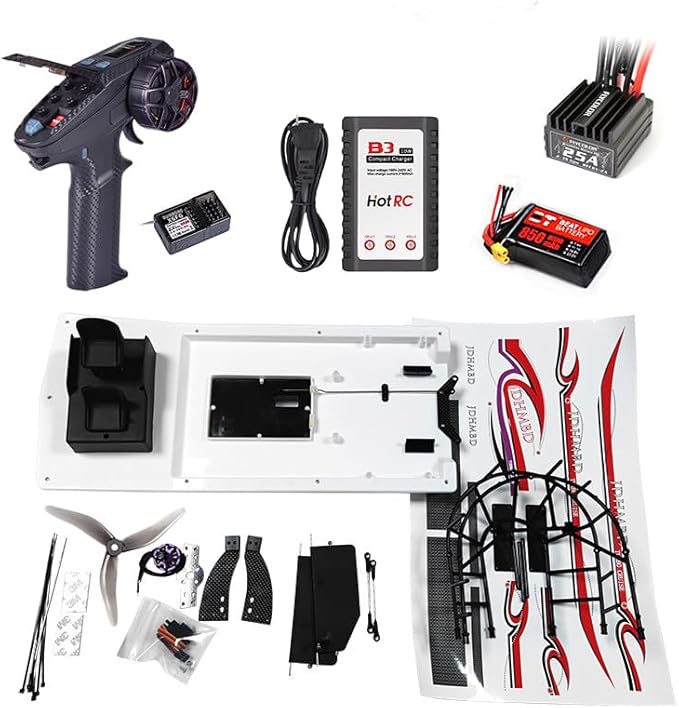 GARTT JDHMBD High Speed Swamp Dawg Boat RTF Remote Control Two Channels Turbo Cruise RC Brushless Wind Boat