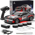 SG218PRO 1/16 RC Drift Car for Adults 2.4G Full-Proportional 4WD Mini Remote Control Racing Car with LED Lights 25KM/H Electric 2 Batteries Sports Cars Toy Gift -RTR
