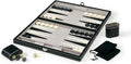 Mainstreet Classics by GLD Products 15-Inch Backgammon Board Game Set Black/White55-0619