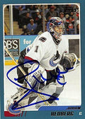 Sports Memorabilia Autograph Warehouse 224092 Johan Hedberg Autographed Hockey Card - Vancouver Canucks 2004 Topps - No. TT31
