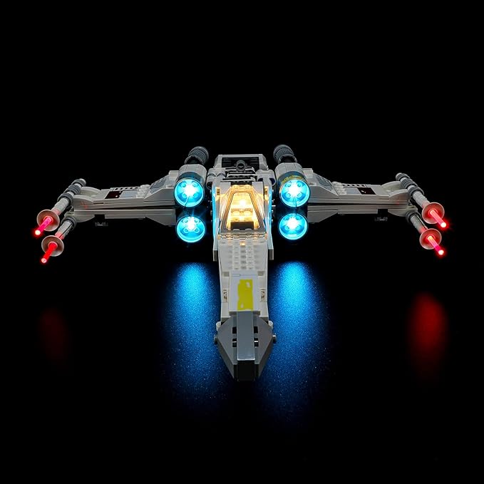 BRIKSMAX Led Lighting Kit for LEGO-75301 Luke Skywalker's X-Wing Fighter - Compatible with Lego Star Wars Building Blocks Model- Not Include Lego Set